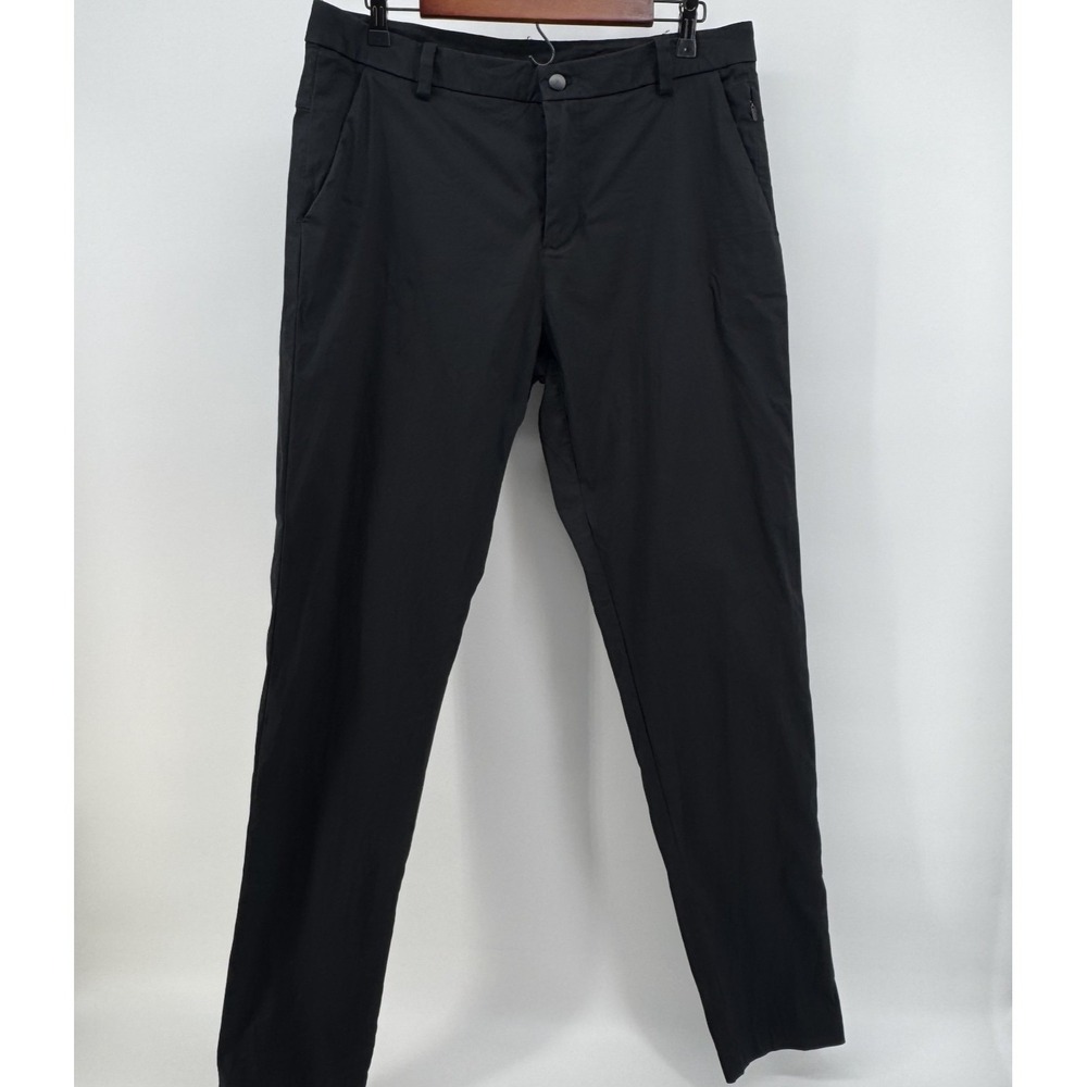 Lululemon Commission Slim Fit Pants Mens Size 34‎ Black Warpstreme LM5440S
